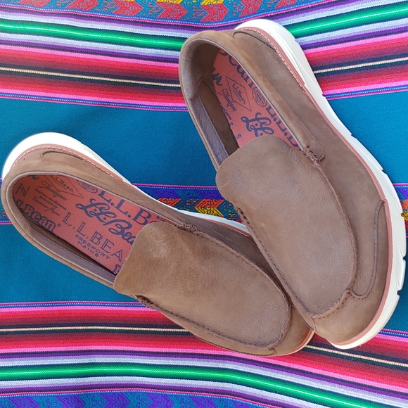 L.L. Bean Men's Kennebec Leather Slip-On Loafers in Brown Dark Earth Size 13 - Picture 11 of 17